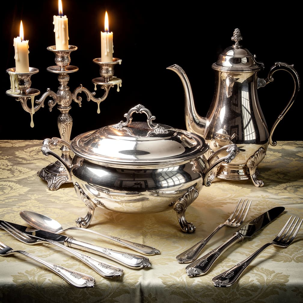 Silverware — Cutlery, services, tableware