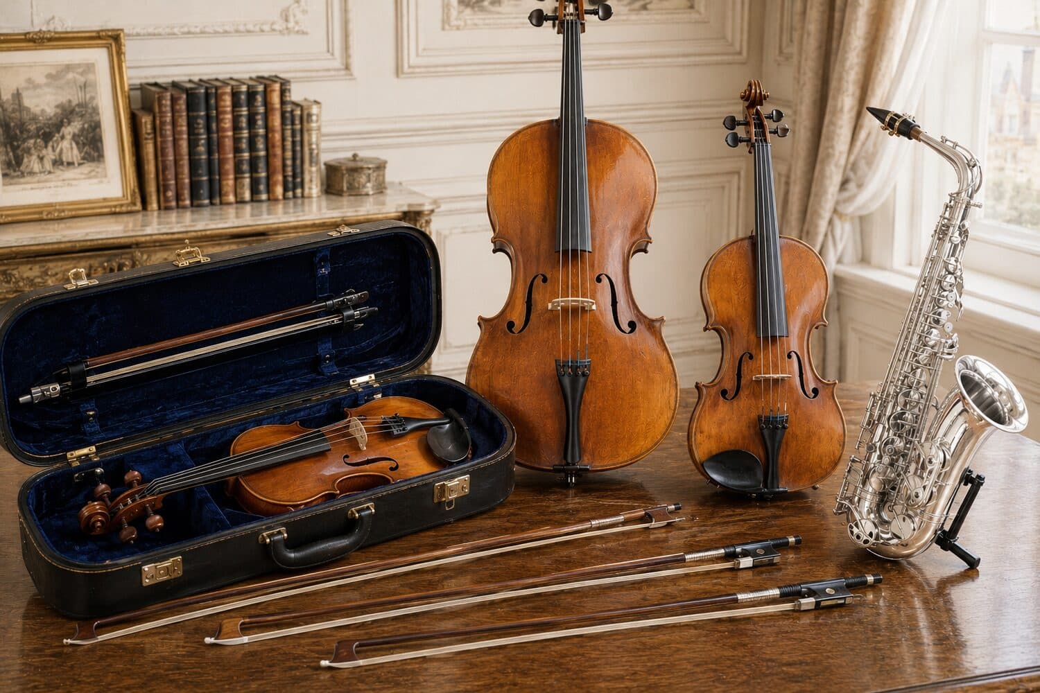 Musical Instruments — Violins, pianos, wind instruments