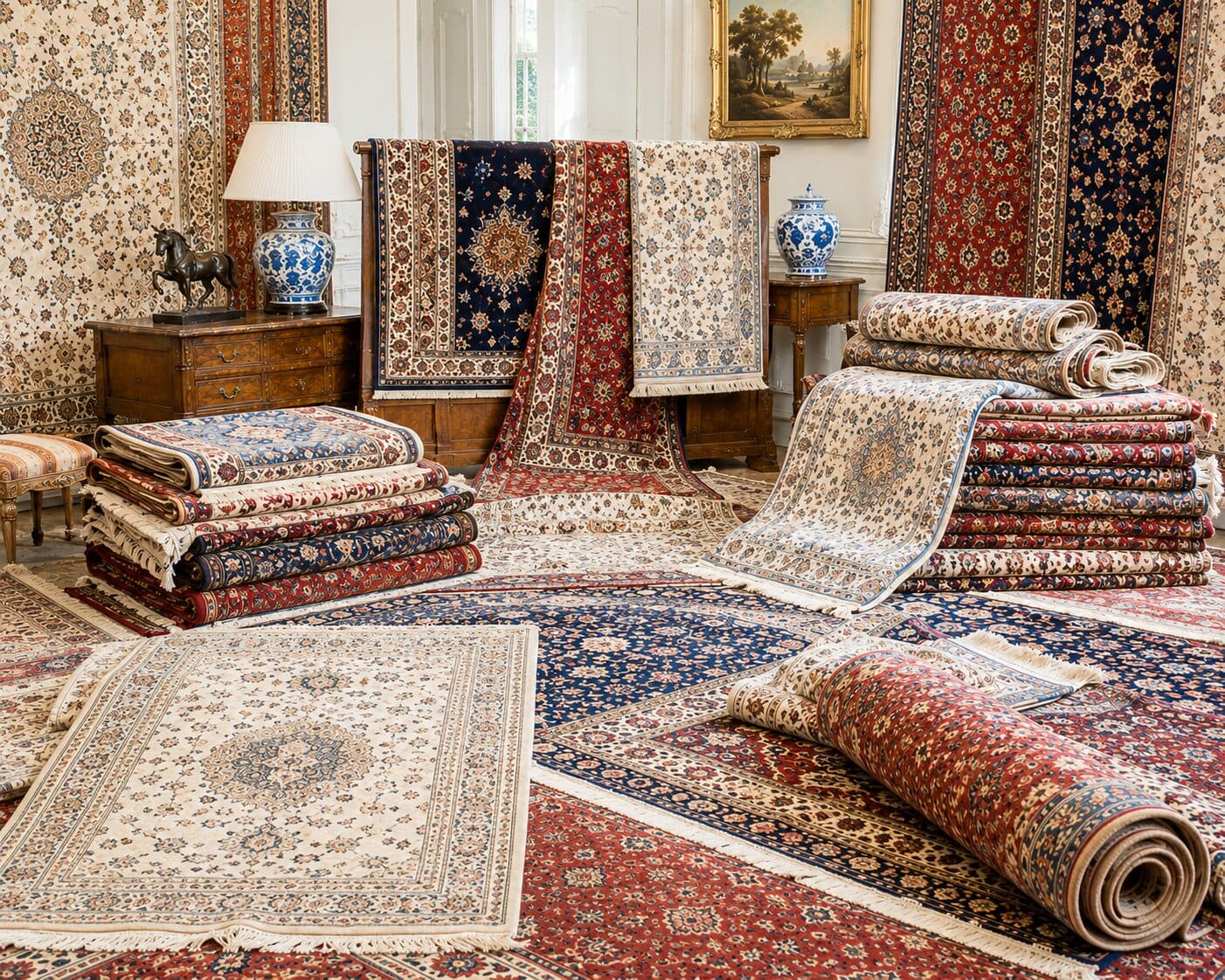 Rugs & Carpets — Persian, antique, signed