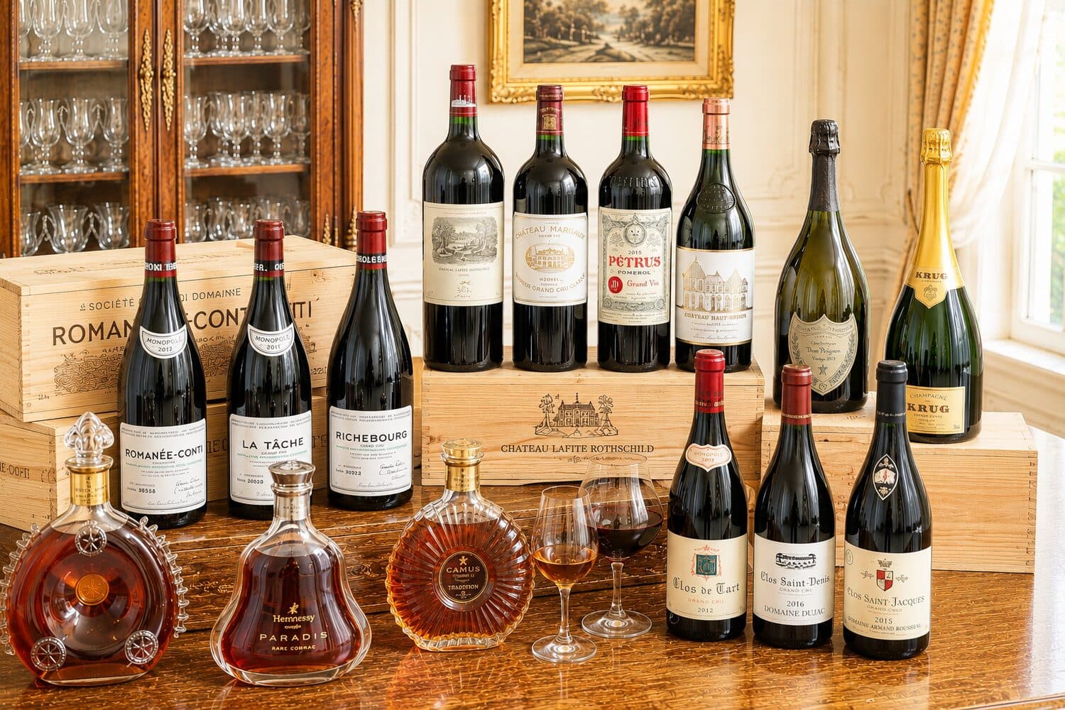 Wine & Spirits — Grand crus, brandies, complete cellars